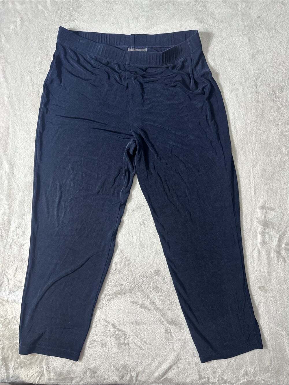 Travelers by Chicos Womens 2 Short Navy Blue Pull On Stretch Pants